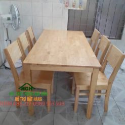 bàn ghế gỗ ăn uống gia đình - HGH1295