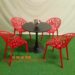 Bộ bàn ghế hình nón decor - HGH1595