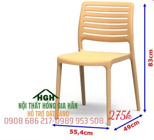 Ghế nhựa LINE màu vàng - HGH25104