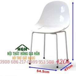 Ghế LOLA nhựa màu trắng - HGH25108