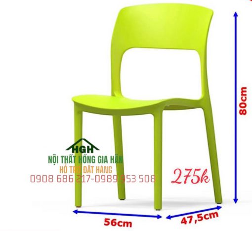 Ghế nhựa đúc cao cấp màu xanh - HGH2426