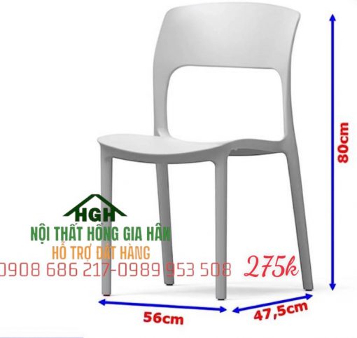 Ghế nhựa LEXO màu xám - HGH2423