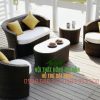 Bộ bàn ghế sofa mây nhựa phòng khách - HGH71214